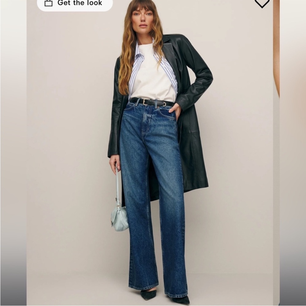 Reformation Cary High Rise Slouchy Wide Leg Jeans